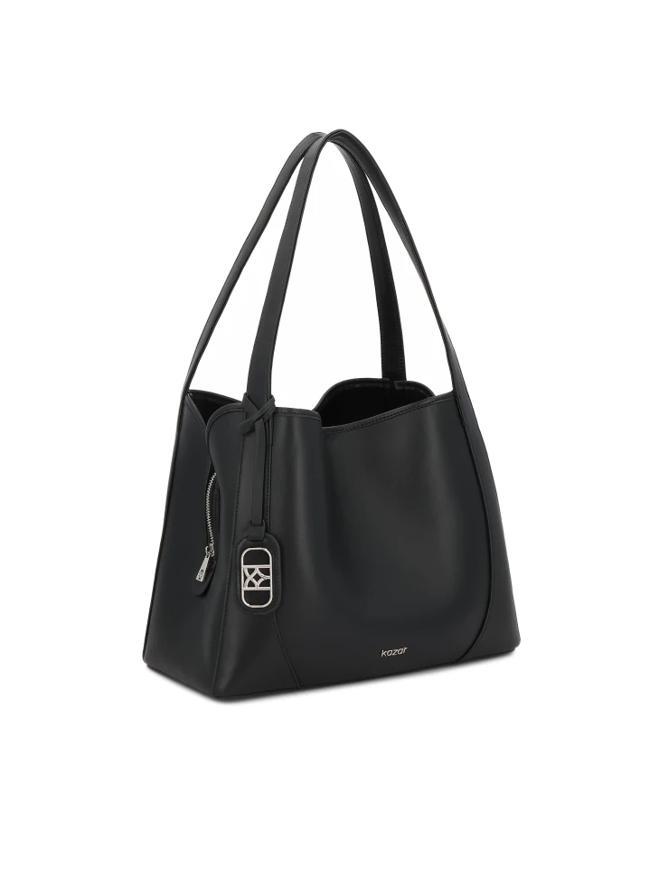 Kazar Versatile Black Shoulder Bag