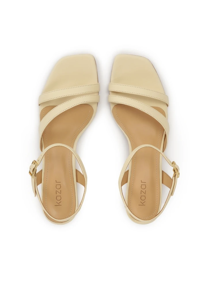 Kazar Versatile Leather Sandals On A Post