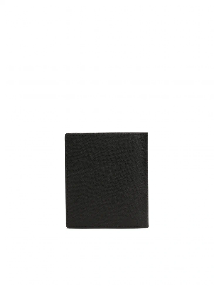 Kazar Vertical Black Men's Leather Wallet