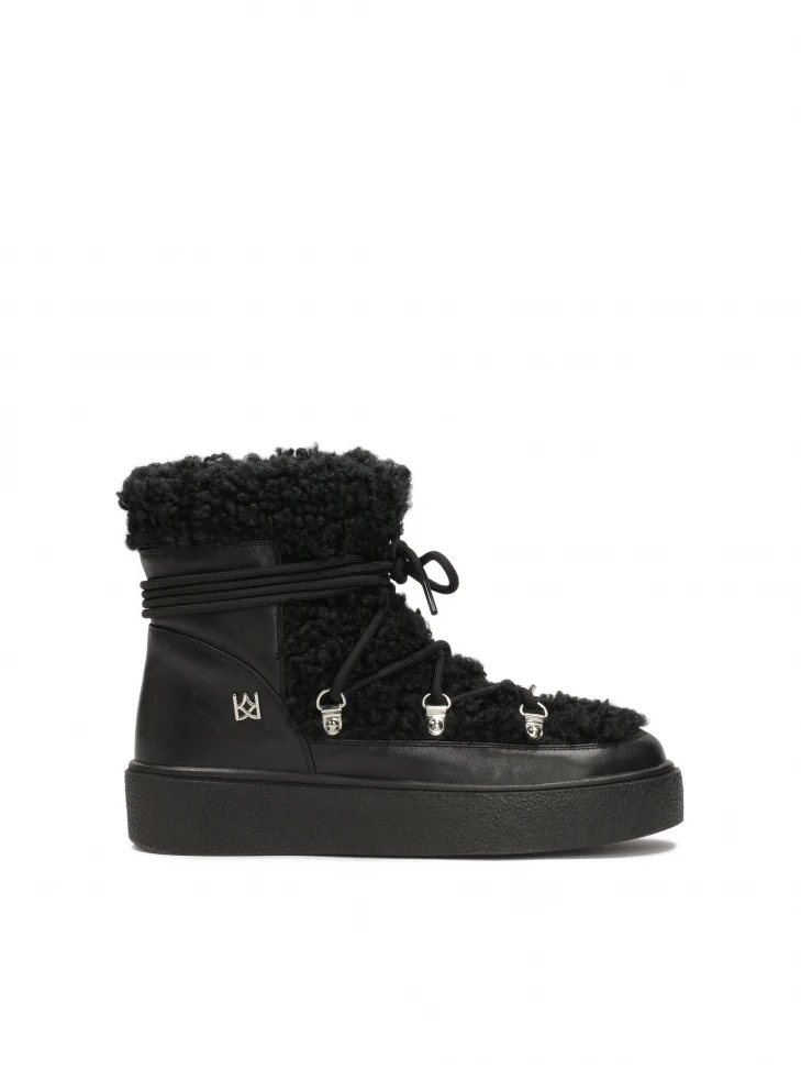kazar Warm snow boots with imitation lambskin