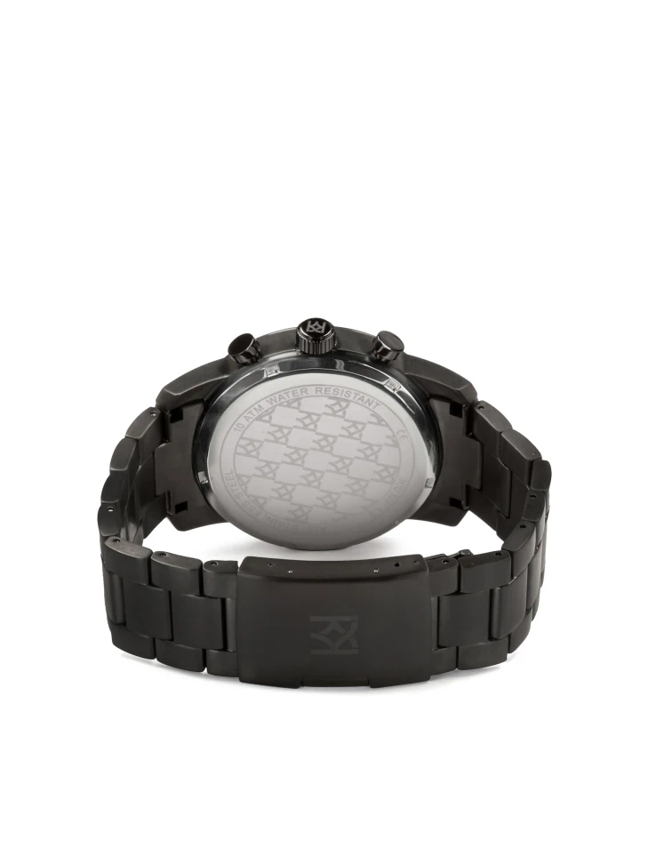 Kazar Watch With A Dial In A Brushed Metal Pattern