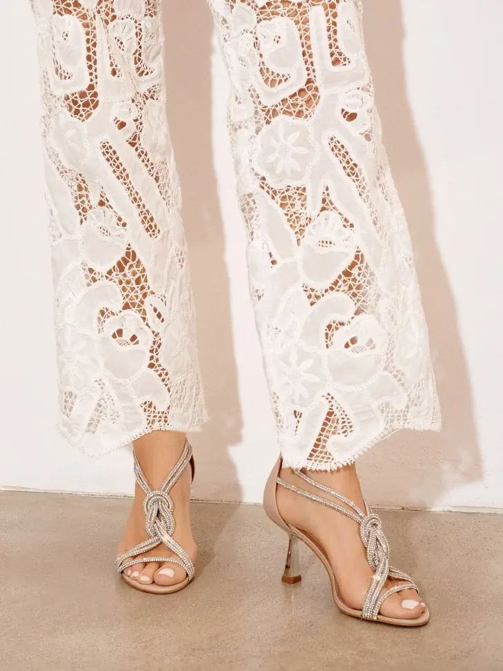 Kazar Wedding Sandals Decorated With Zircons