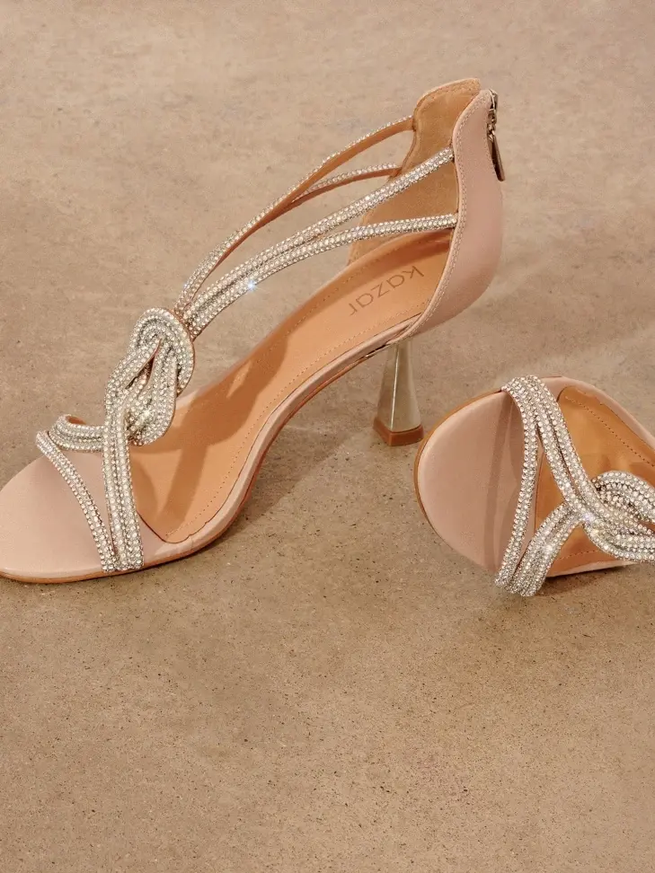 Kazar Wedding Sandals Decorated With Zircons