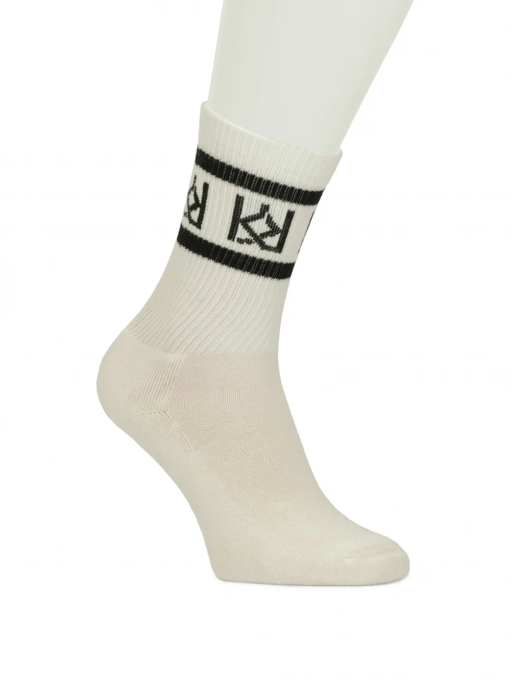 kazar White combed cotton socks