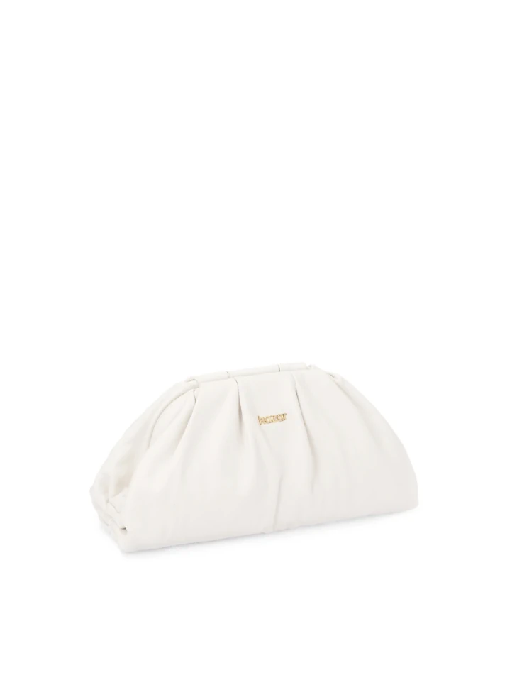 Kazar White Leather Handbag