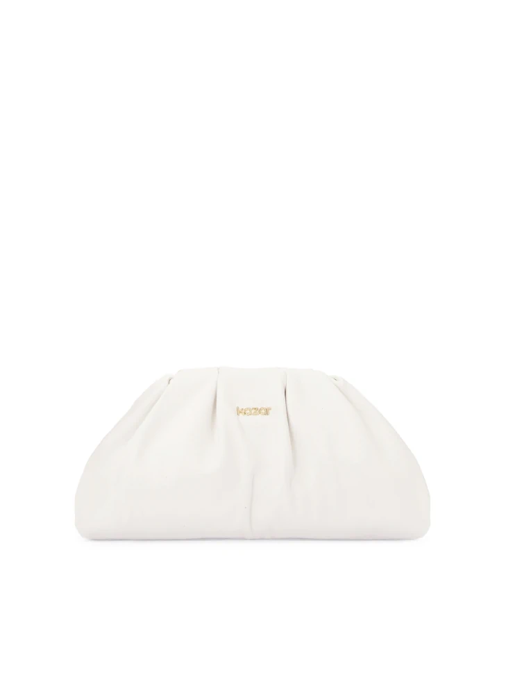 kazar White leather handbag