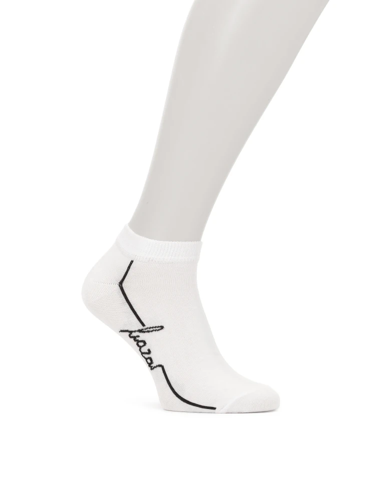 kazar White short socks with logo