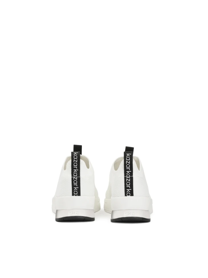 Kazar White Slip-on Sneakers In Fabric