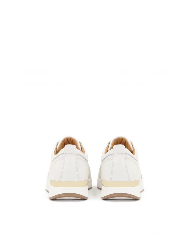 Kazar White Sneakers On A Raised Sole