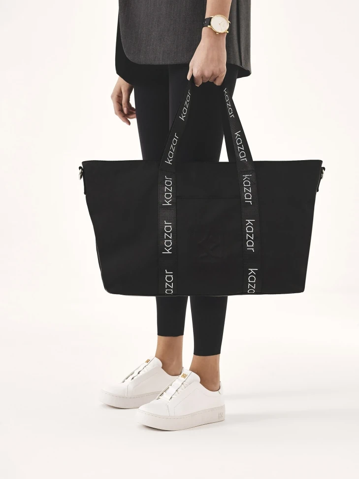 Kazar White Sneakers With Covered Lace Handles