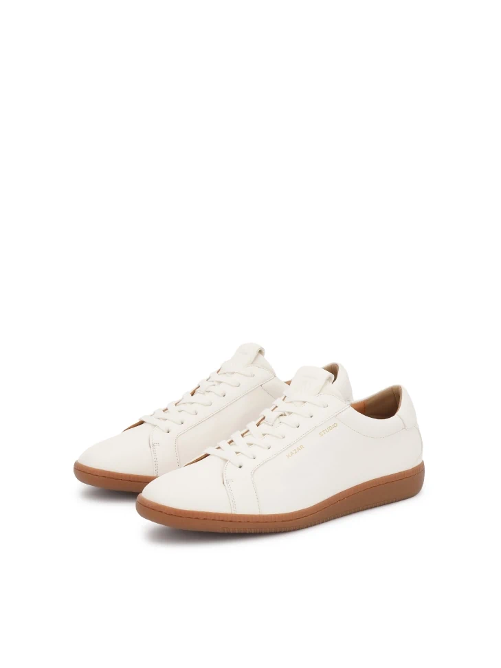 Kazar White Sneakers With Low Upper