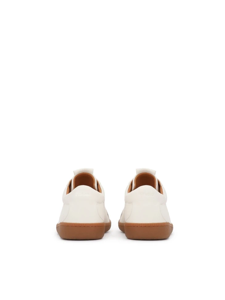 Kazar White Sneakers With Low Upper