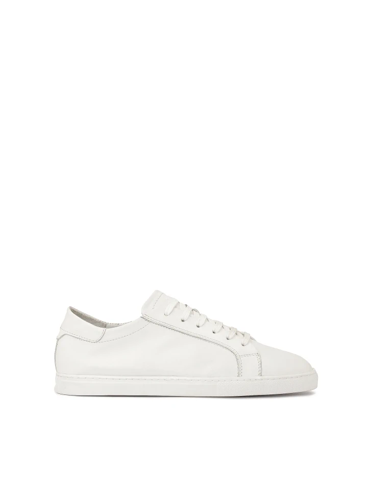 kazar White sneakers with smooth upper