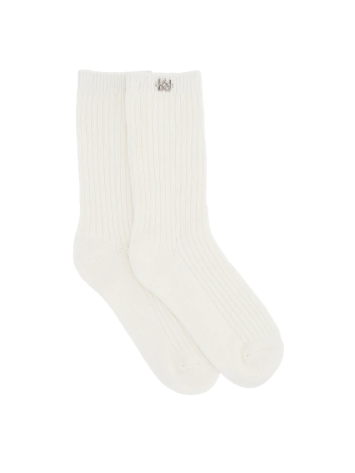 Kazar White Socks Made Of Soft Bamboo Fiber