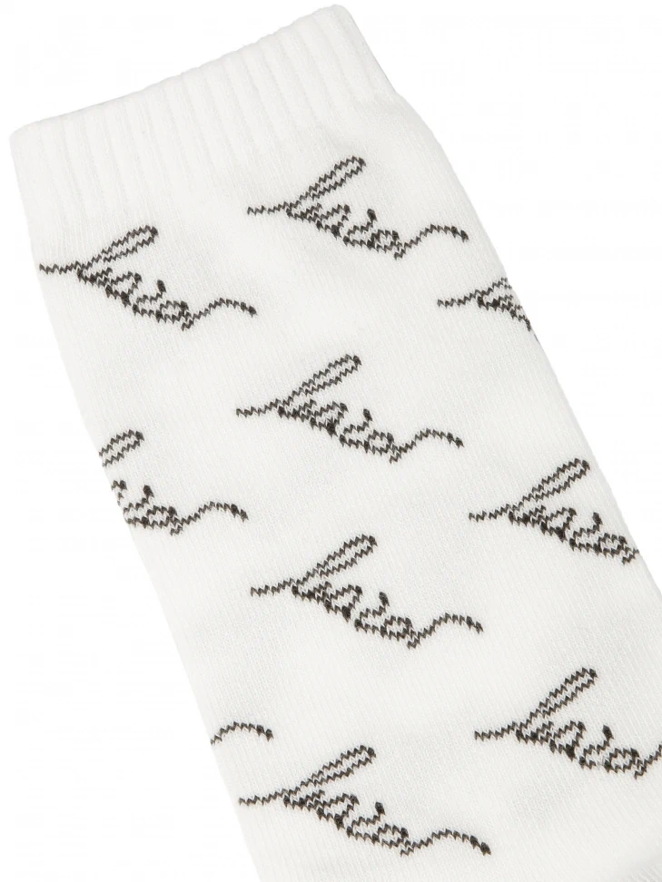 Kazar White Socks With KAZAR Logos