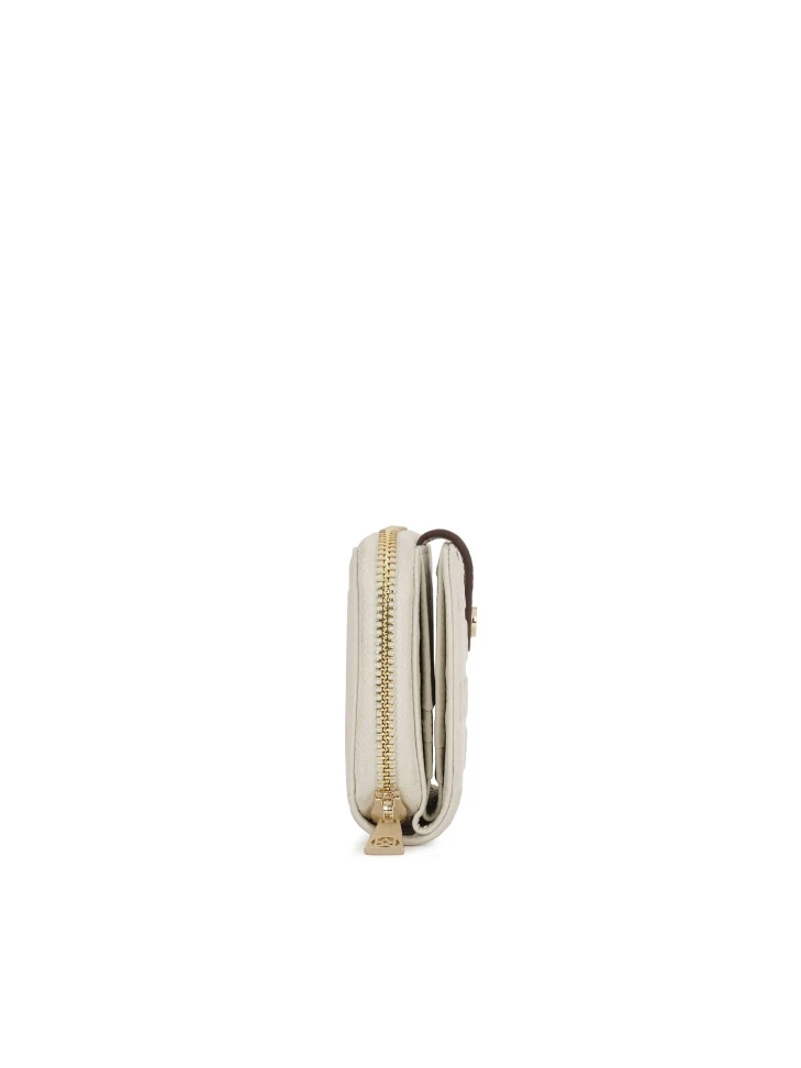 Kazar White Wallet With Striking Pattern