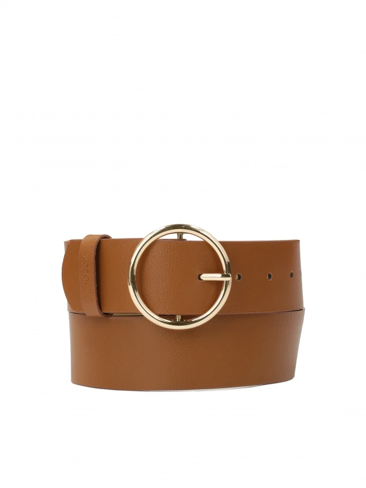 kazar Wide belt with round buckle