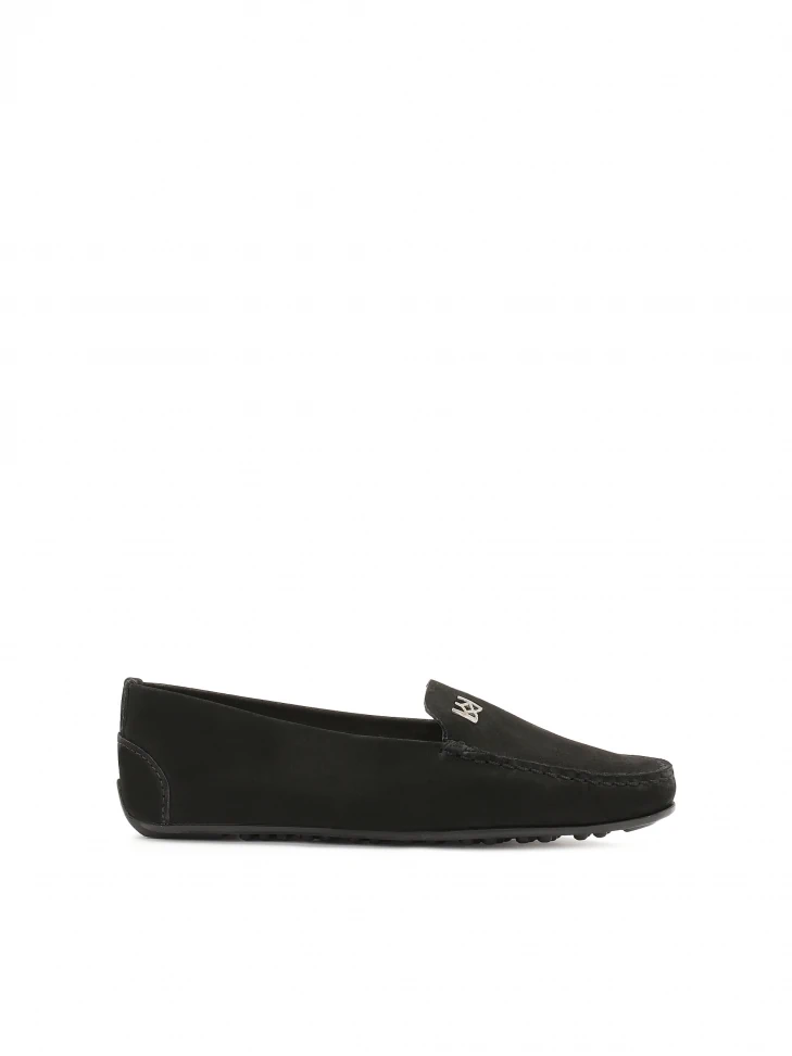 kazar Women's nubuck black moccasins
