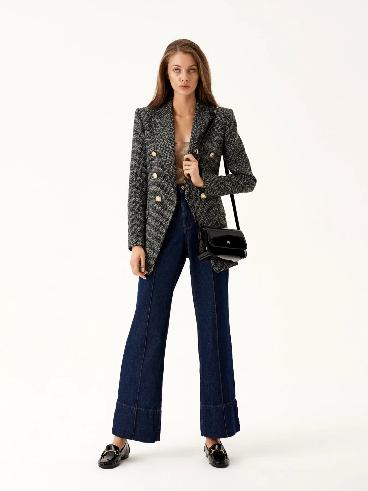 Kazar Women's Patent Leather Black Moccasins