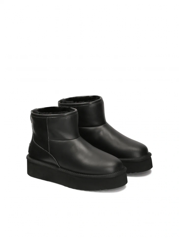 Kazar Wool Insulated Leather Snow Boots