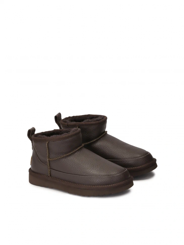 Kazar Wool Insulated Leather Snow Boots