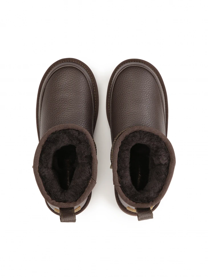 Kazar Wool Insulated Leather Snow Boots