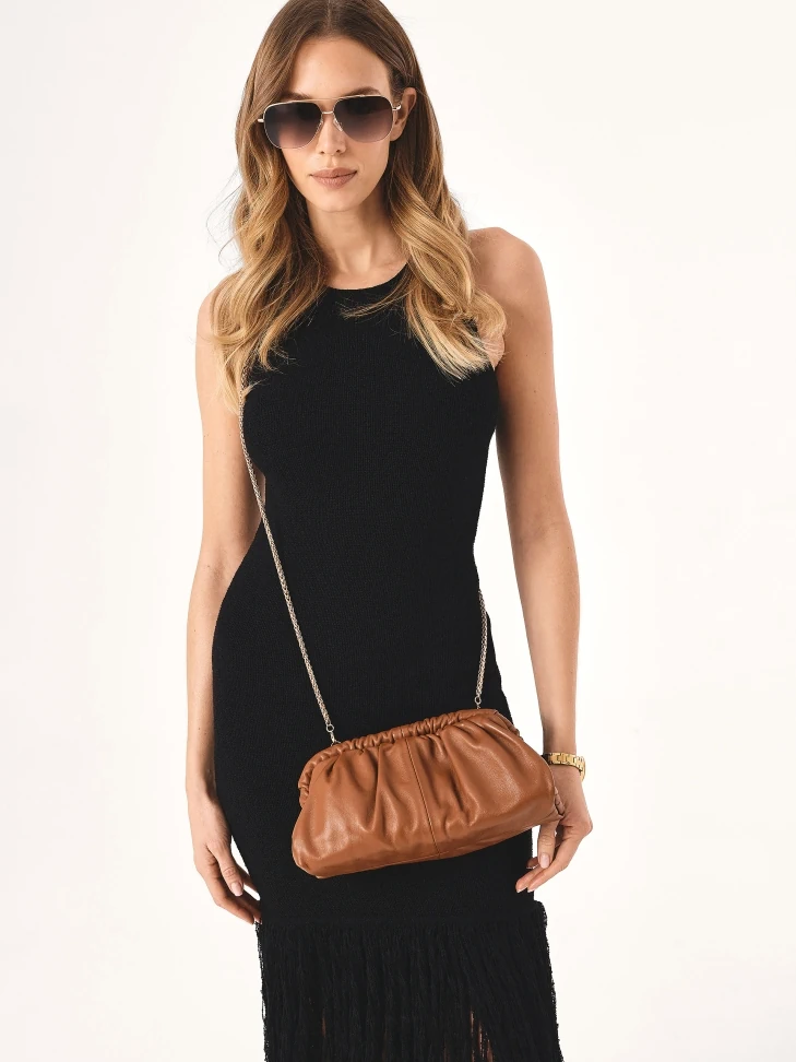 Kazar Wrinkle Clutch Bag With Rigid Frame