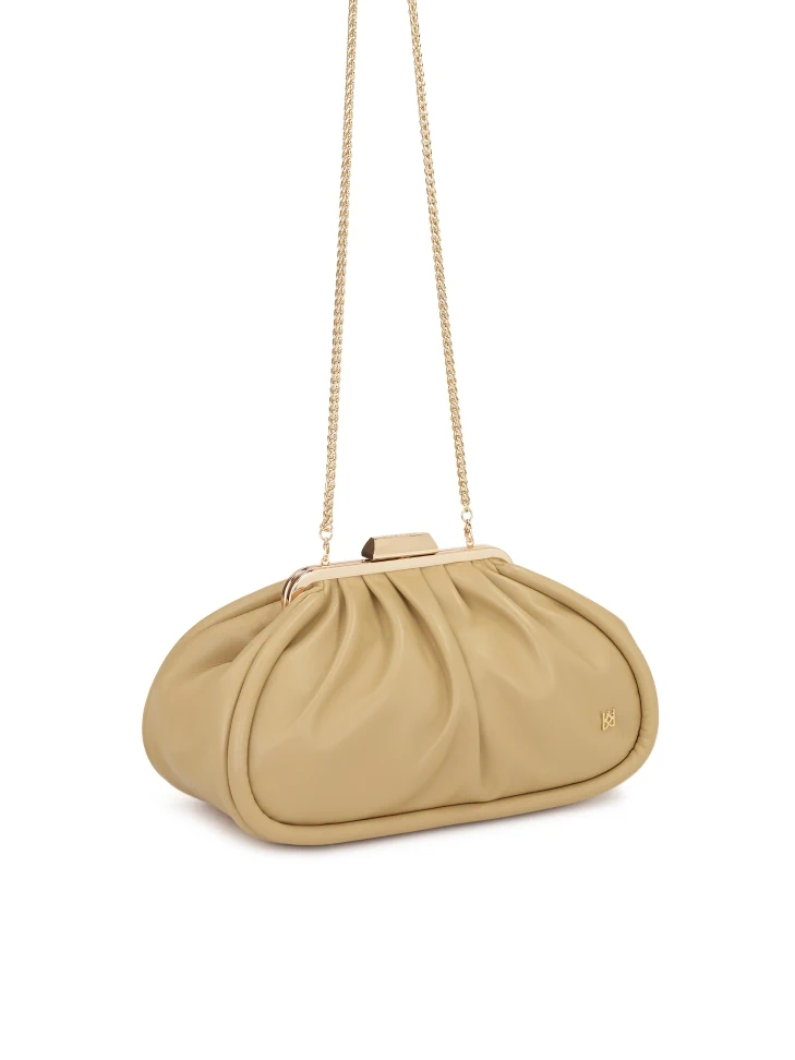 Kazar Wrinkled Leather Evening Handbag