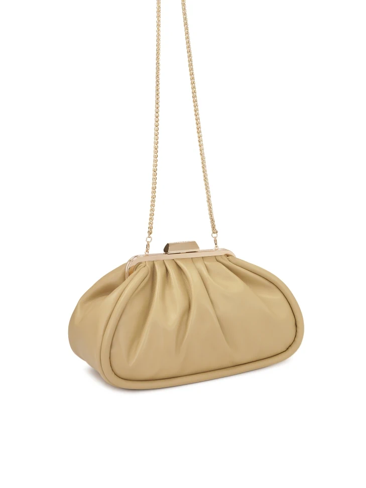 Kazar Wrinkled Leather Evening Handbag