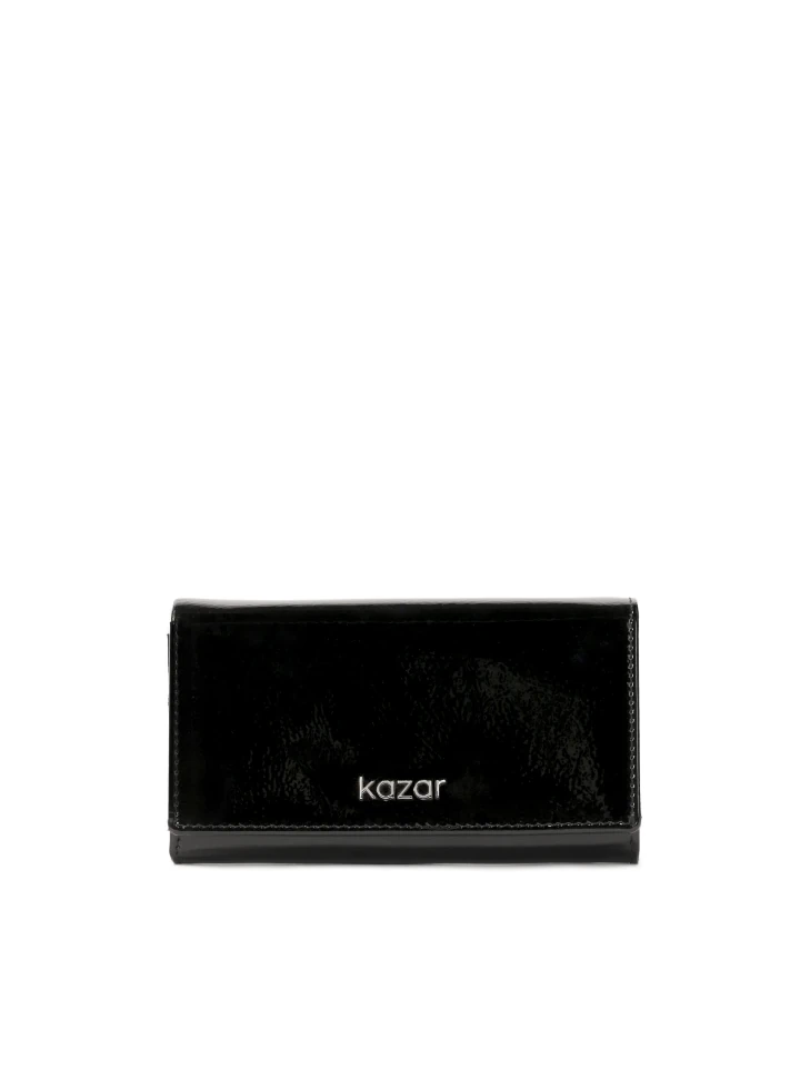 kazar Wrinkled patent leather wallet