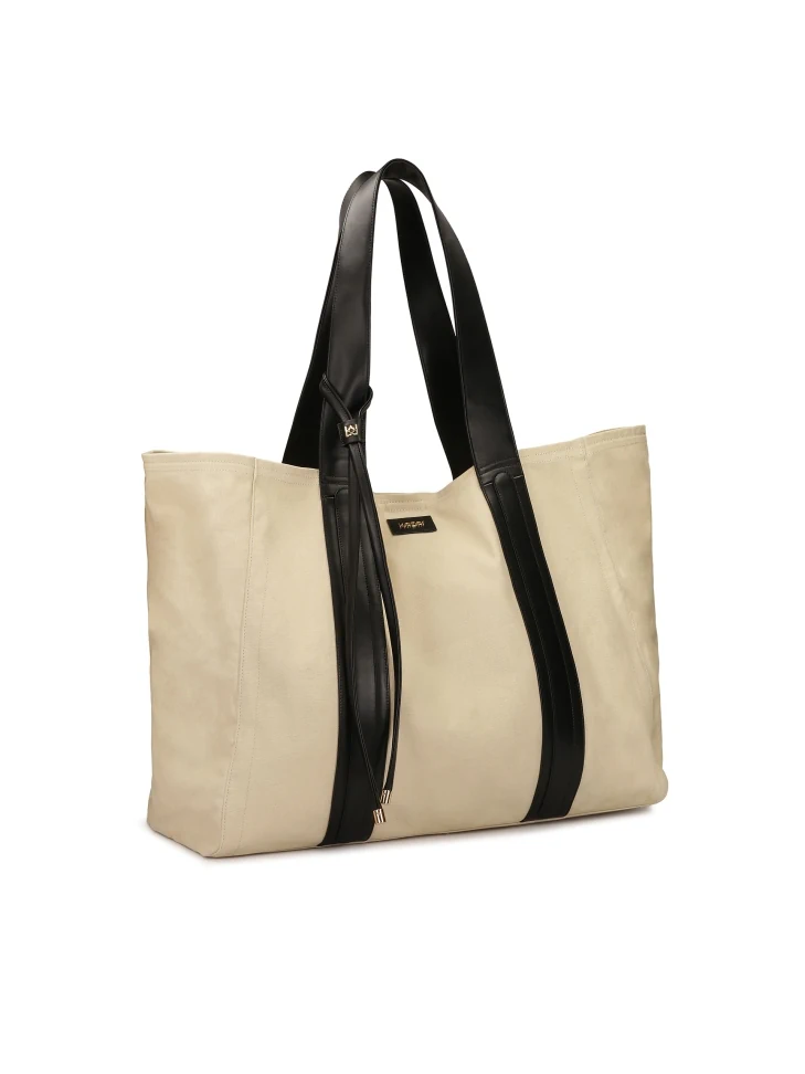 Kazar XXL Bag In Beige Fabric