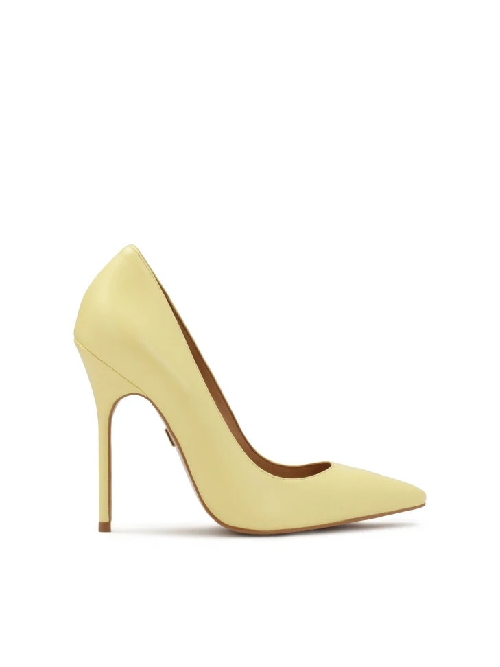 kazar Yellow high stiletto pumps