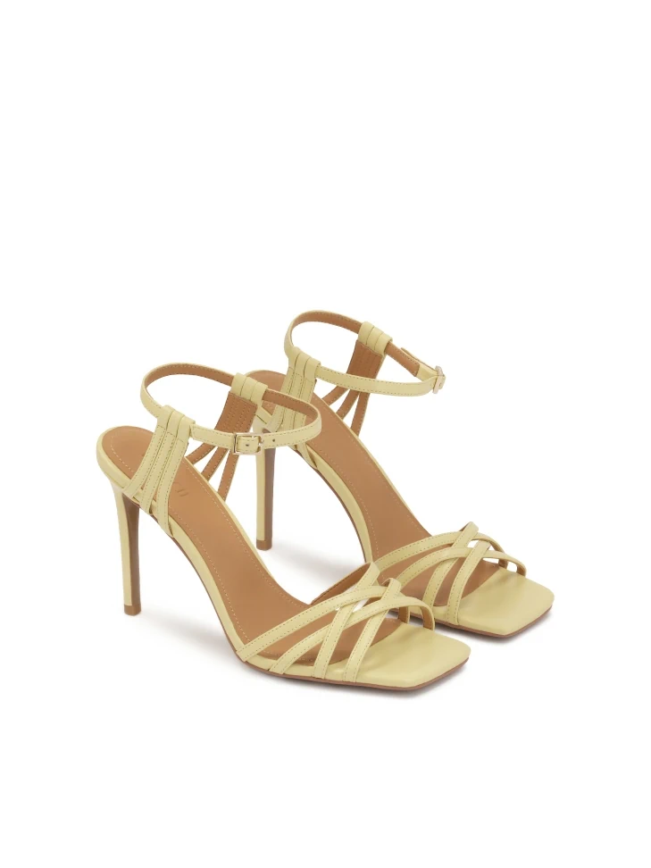 Kazar Yellow Sandals With Thin Straps
