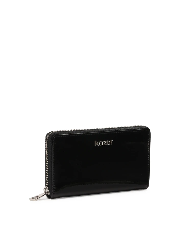 Kazar Zipped Patent Wallet
