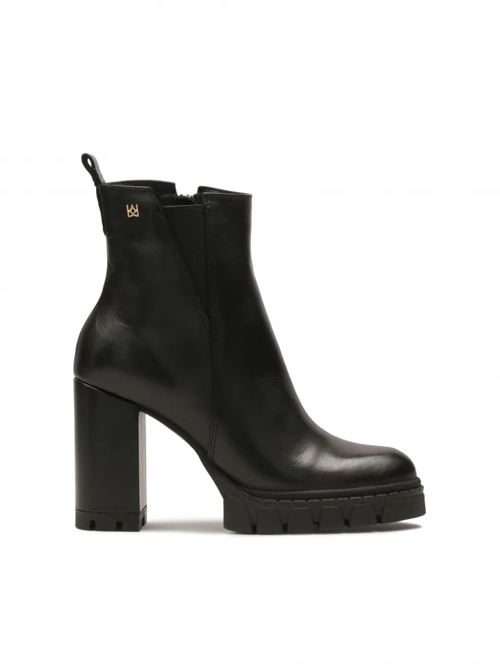 kazar Zipper boots with post and platform