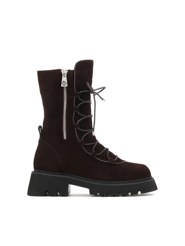 kazar Zippered boots with decorative lacing