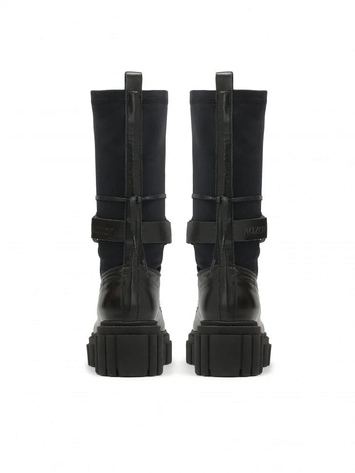 Kazar Ladies' Avant-garde Ankle Boots With Sock Upper And Sturdy Sole