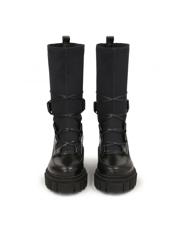 Kazar Ladies' Avant-garde Ankle Boots With Sock Upper And Sturdy Sole