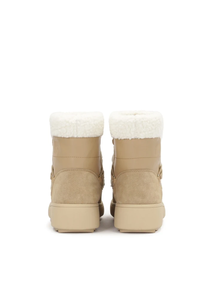 Kazar Ladies' Insulated Light Brown Snow Boots With Faux Fur