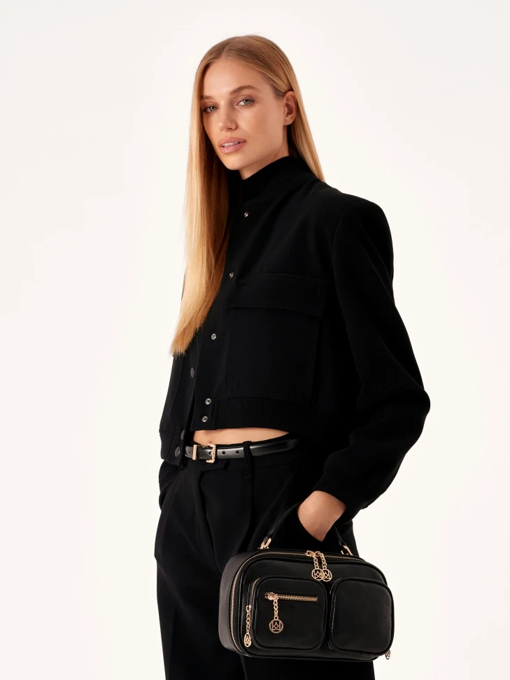 Kazar Ladies' Narrow Leather Belt With Square Buckle