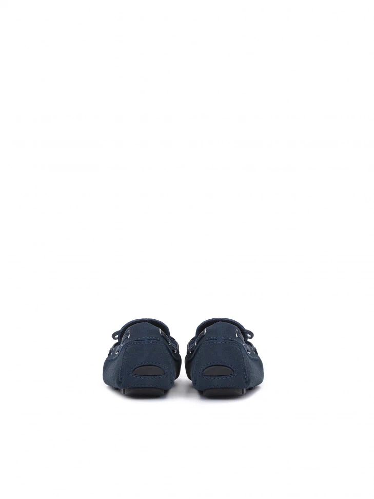 Kazar Ladies’ Navy Blue Moccasins With An Elastic Sole Turned Out On The Heel