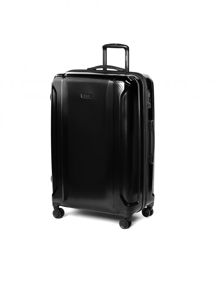 Kazar Large Black Structured Cabin Bag With Combination Lock