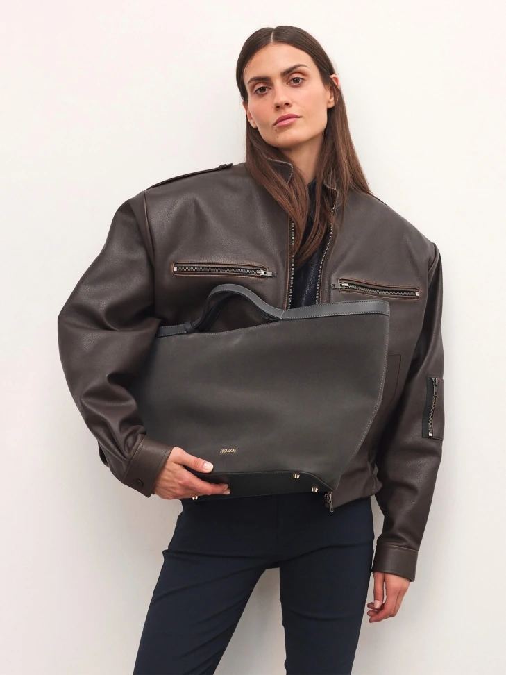 Kazar Large Handbag Made Of A Combination Of Suede And Natural Leather