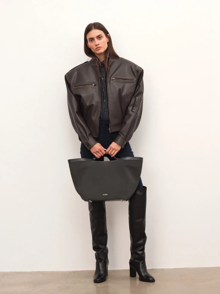 Kazar Large Handbag Made Of A Combination Of Suede And Natural Leather