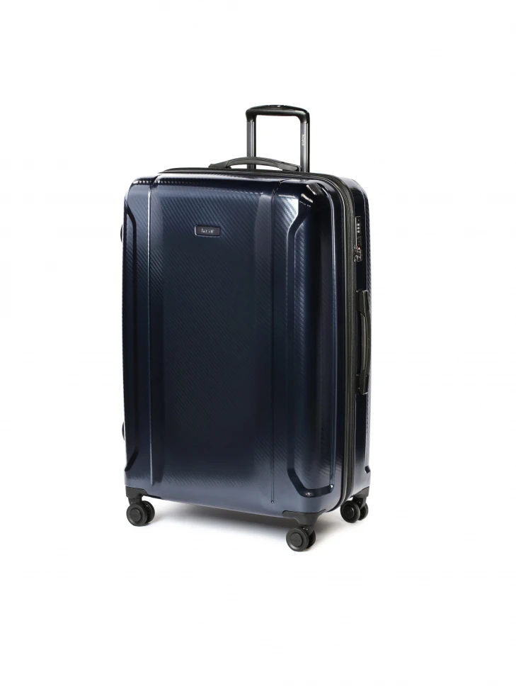 Kazar Large Navy Blue Travel Cabin Bag With Striking Embossing