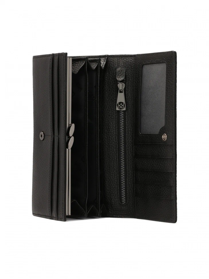 Kazar Large Rectangular Wallet With Embossed Design