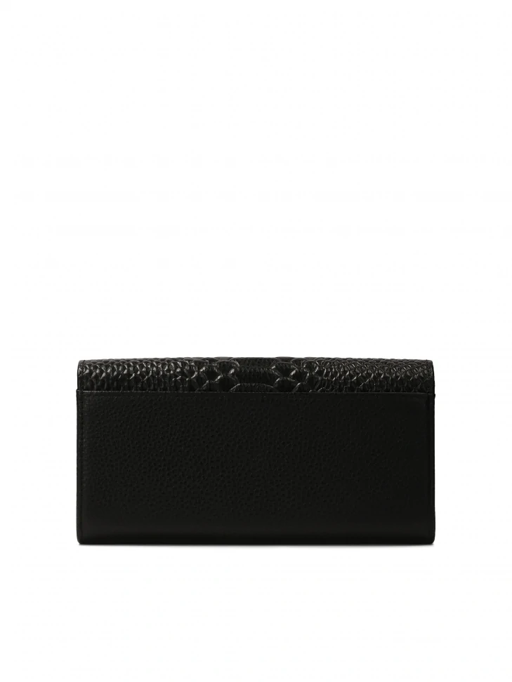 Kazar Large Rectangular Wallet With Embossed Design