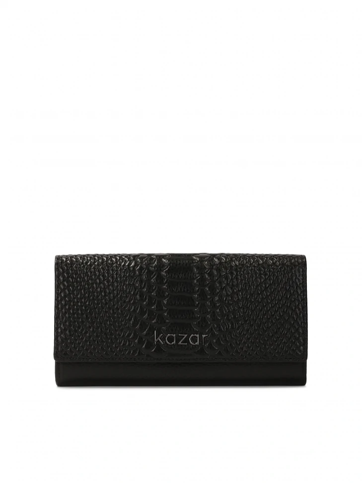 kazar Large rectangular wallet with embossed design