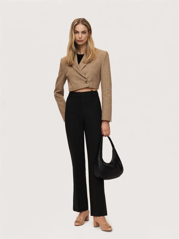 Kazar Light Brown Leather Pumps With Tassels And A Chain