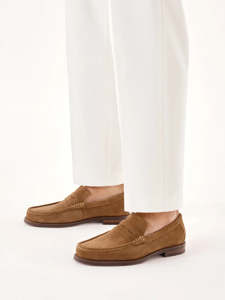 Kazar Loafers With Sewn-on Decorative Belt With Cut-out Detailing